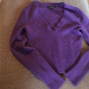 Express purple v neck sweater